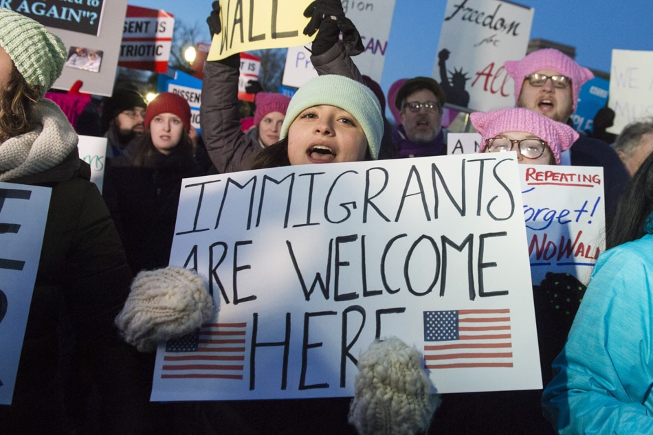 US travel ban triggers protests