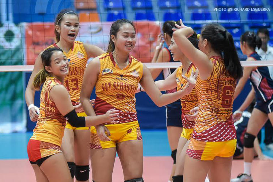 San Sebastian one win away from NCAA volleyball sweep - ABS-CBN News