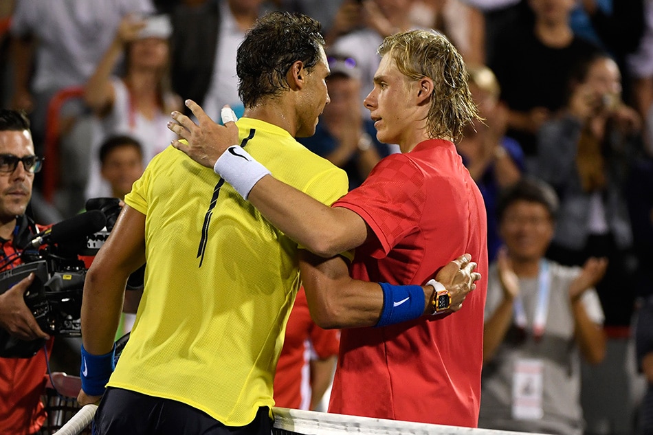 Image result for Canadian teenager Denis Shapovalov beat Rafael Nadal