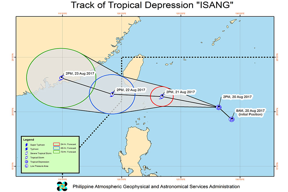 Batanes under Signal No. 2 as Isang spawns rains Batanes under Signal No. 2 as Isang spawns rains