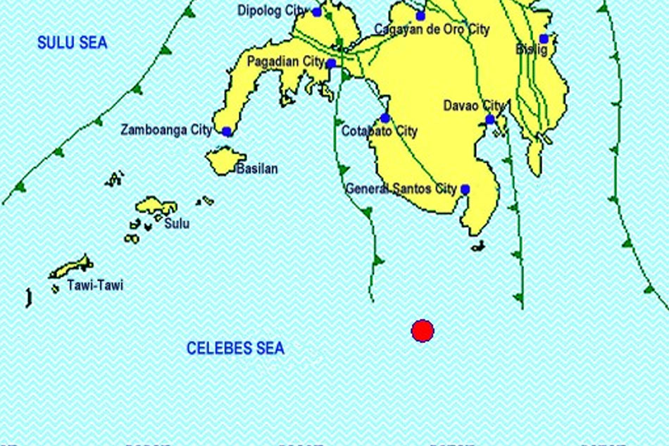 Magnitude Quake Jolts Davao Occidental No Damage Expected Abs