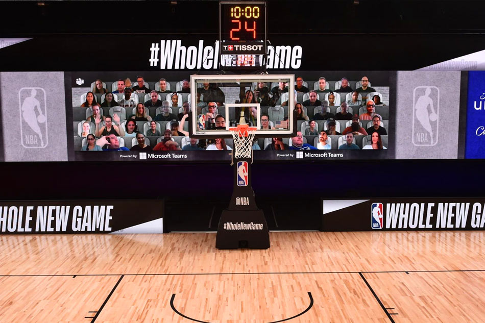 Nba Fans To Appear Virtually On Video Boards For Telecasts Abs Cbn News