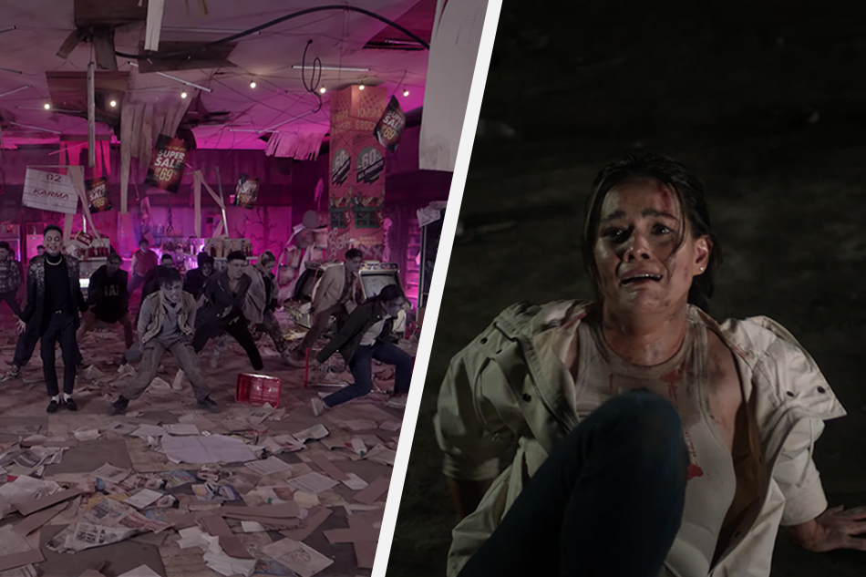 Skusta Clee’s music video for ‘Karma’ features cameo appearances from Awra Briguela and Bea Alonzo, aside from his collaborator on the track, Gloc 9. YouTube: Panty Droppaz League