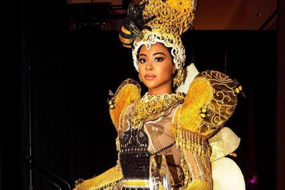 Ayzjiahna Wood in a costume designed by Kennedy Jhon Gasper from the Philippines. Photo courtesy of Felipe Espinal