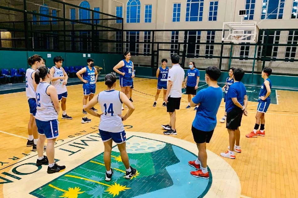 The Gilas Pilipinas Women during their training camp in Batangas. Photo courtesy of the Samahang Basketbol ng Pilipinas