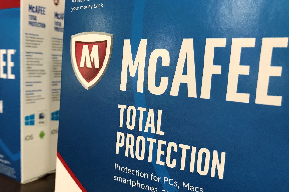 McAfee computer security software is shown for sale at a computer store in San Marcos, California, US. Mike Blake, Reuters File Photo