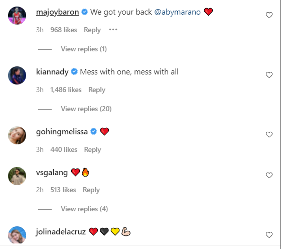 Aby Maraño grateful for love, support: 