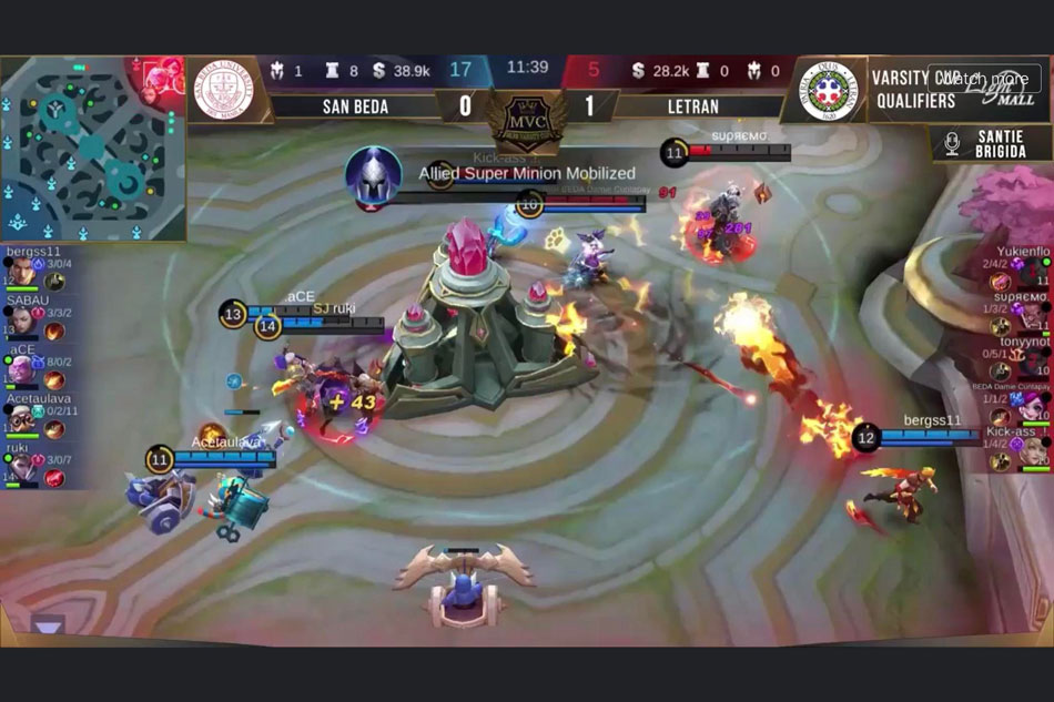 Esports: Letran squashes San Beda; EAC, Lyceum, CSB draw first blood in CCE MVC