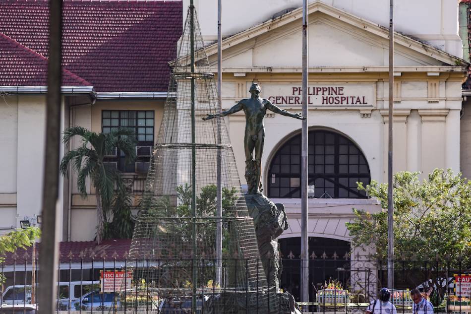 The facade of the Philippine General Hospital in Manila on May 5, 2021. George Calvelo, ABS-CBN News/File