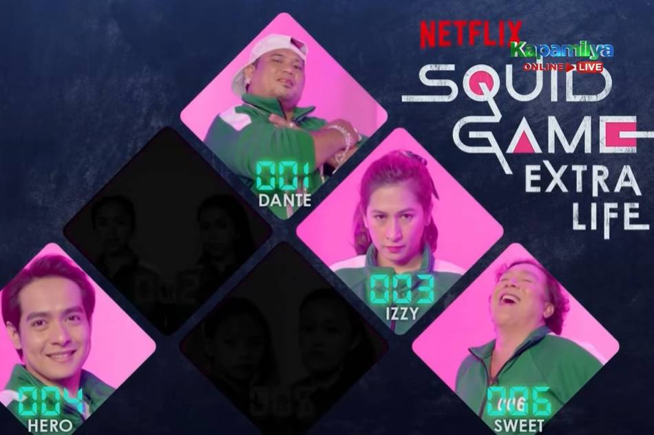 Sina John Lapus at Dante Gulapa ang magkakaharap sa huling survival game ng Squid Game: Extra Life. ABS-CBN