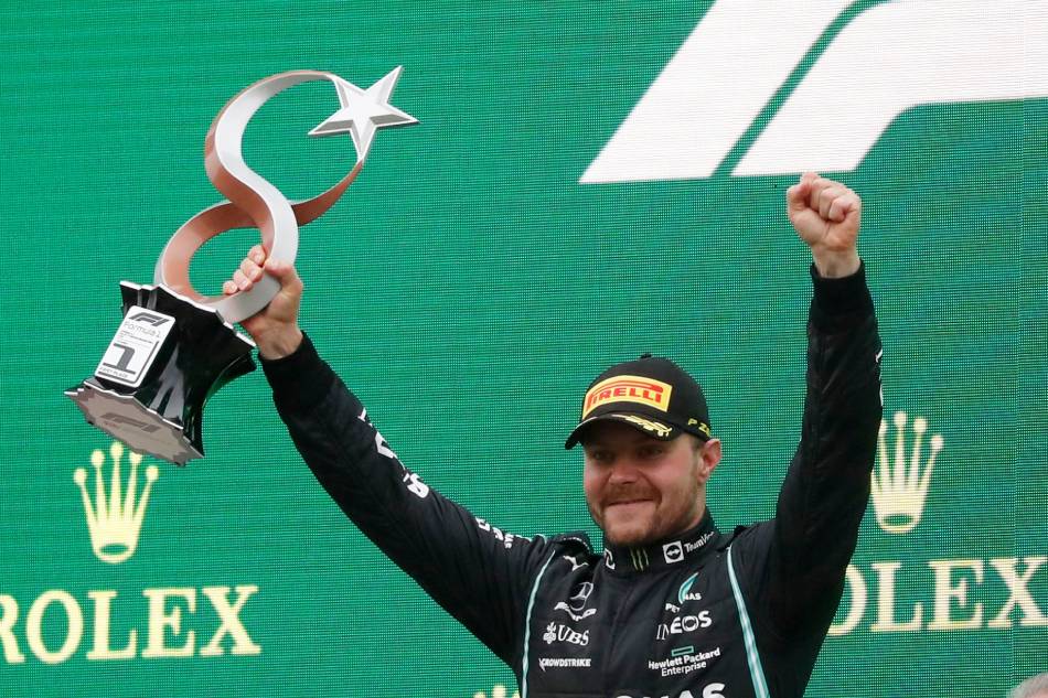 F1: Bottas wins in Turkey as Verstappen reclaims title lead