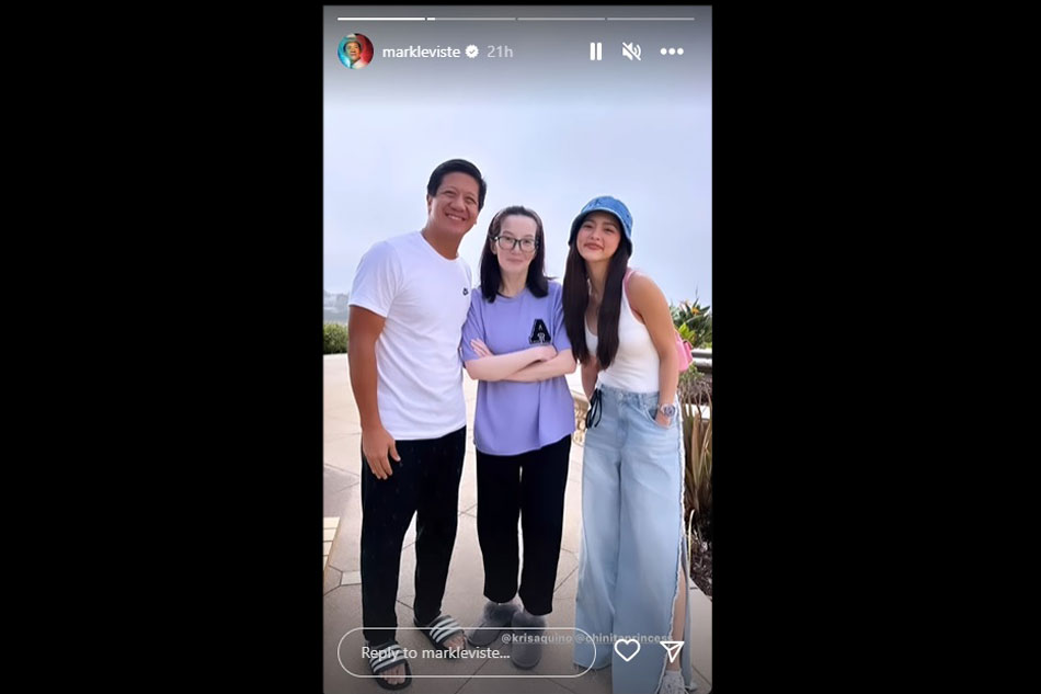 LOOK Mark Leviste Posts Photo With Kris Aquino ABS CBN News