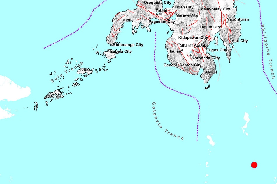 No Tsunami Threat To PH After Magnitude 7 Quake Off Mindanao Phivolcs