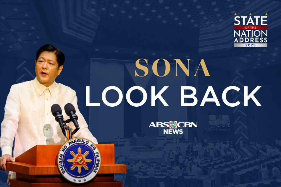 LOOK BACK The SONA 2022 Promises Of Marcos Jr ABS CBN News