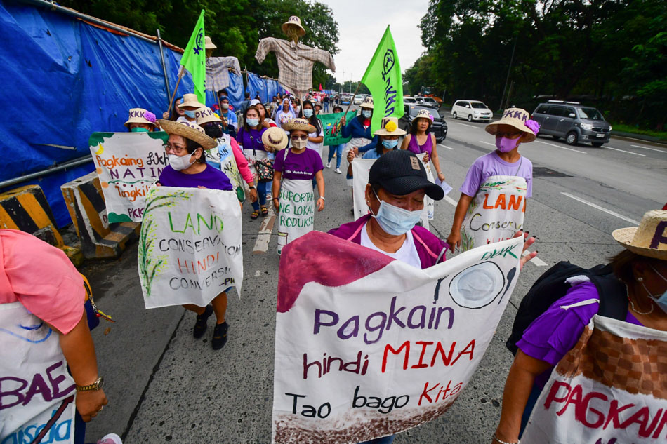 Women March For Land Rights Food Security On World Food Day Filipino