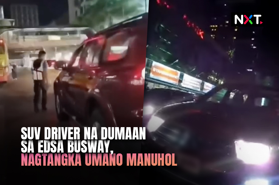 Suv Driver Na Dumaan Sa Busway Nagtangka Manuhol Abs Cbn News