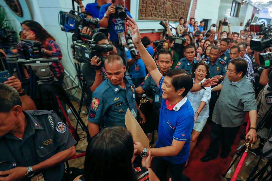 Bongbong Marcos files CoC for vice-president Page 36 1