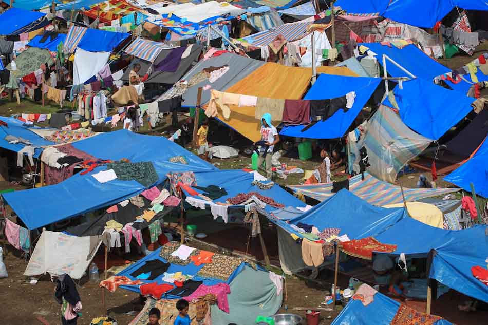 Tent city for evacuees 3