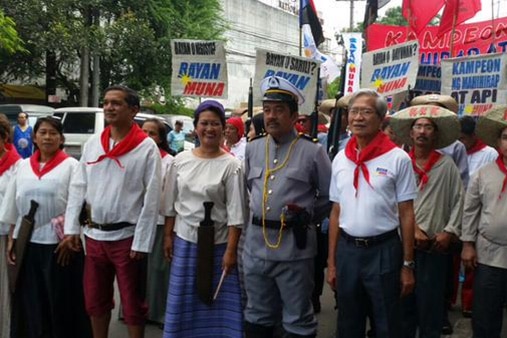 WATCH Bayan Muna Show Up In Heneral Luna Garb ABS CBN News