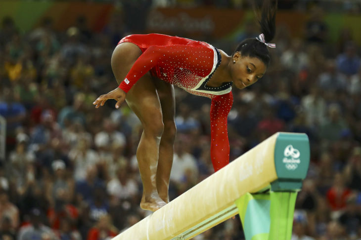 Biles Beam Slip Crushes Five Gold Dream Abs Cbn News