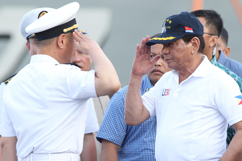Duterte open to joint military exercises with China 1