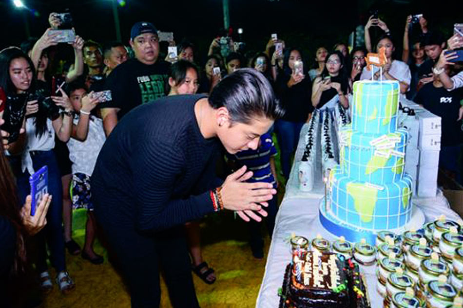 WATCH Daniel Padilla all smiles celebrating birthday with fans ABS