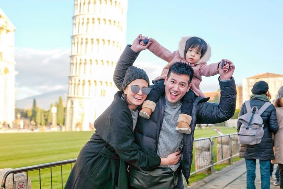 LOOK: John Prats brings Isabel, baby to Italy