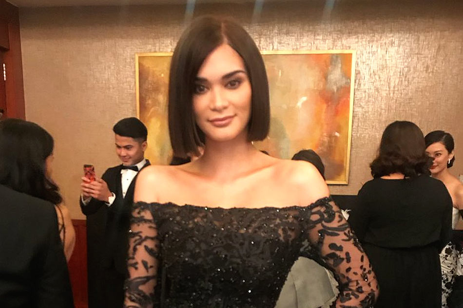 Look Pia Wurtzbach Goes Solo Wows In Strapless Star Magic Ball Dress Abs Cbn News 0493