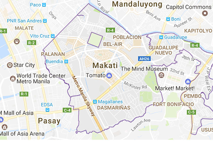 Assets Of Cop Nabbed In Anti Drug Raid Ordered Preserved ABS CBN News   Makati Map 