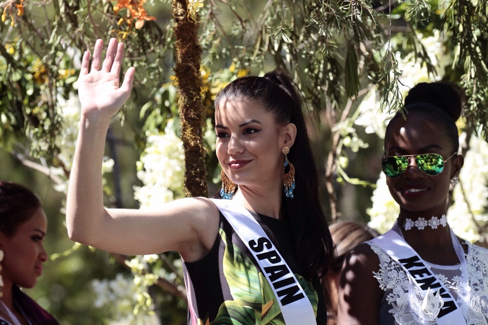LOOK Miss Universe candidates tour Baguio aboard floral floats ABS
