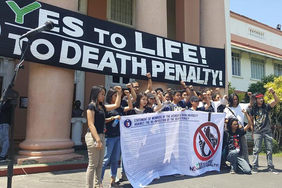 Mga estudyanteng tutol sa death penalty, nag-noise barrage sa Naga