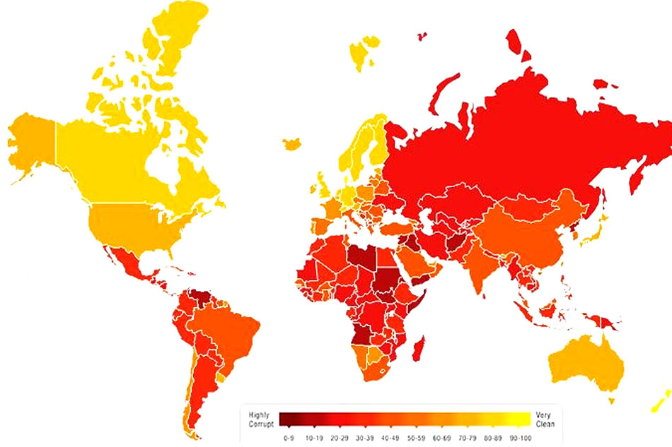 PH still among world&#39;s most corrupt countries: Transparency Int&#39;l index 1