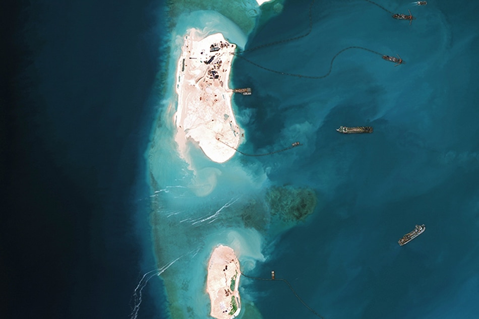 Beginning in early 2015, Mischief Reef has undergone extensive reclamation activity along the western rim of the reef. Recent widening of the southern entrance to the reef, coupled with sightings of PLAN naval vessels around the reef, may suggest a future role for the reclaimed reef as a naval base. Source: CSIS Asia Maritime Transparency Initiative/DigitalGlobe