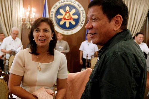 Robredo greets Duterte on his 76th birthday