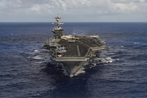 US piles on South China Sea pressure with carrier strike exercises