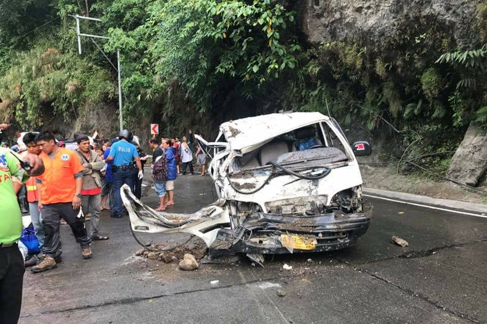 1 dead, 3 hurt in Kennon Road landslide | ABS-CBN News