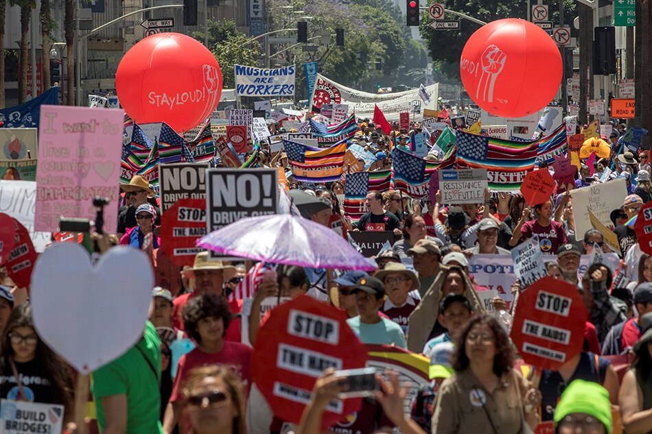 May Day rallies across US target Trump immigration policy ABSCBN News