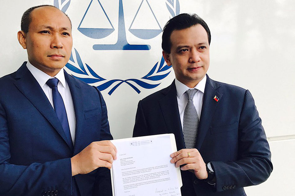 Alejano, Trillanes file supplemental complaint vs Duterte at ICC 1