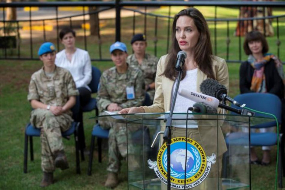 UNHCR special envoy Angelina Jolie in Kenya, visits refugee girls | ABS ...