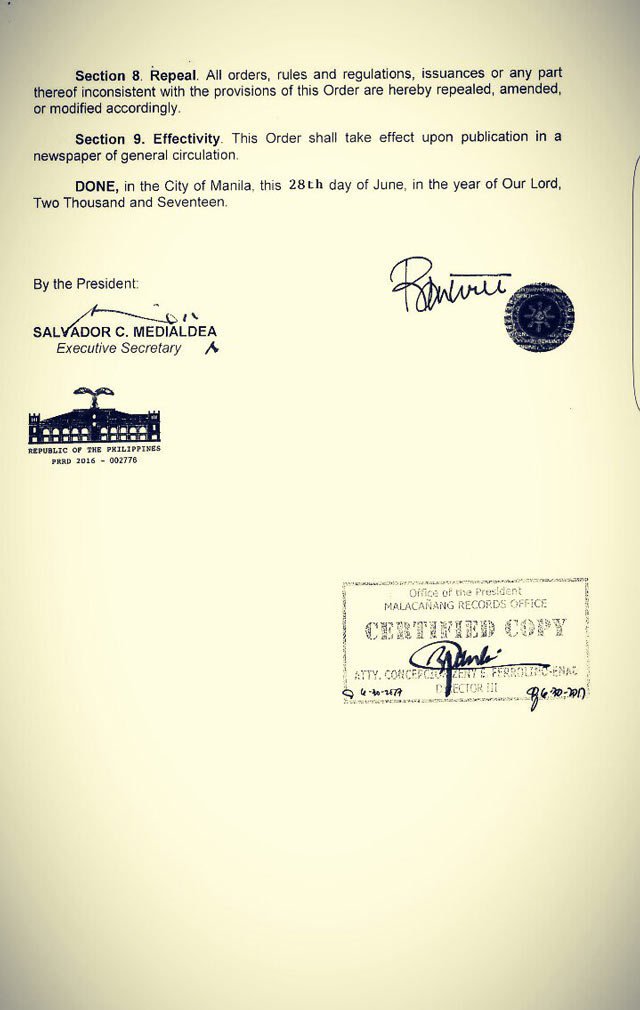 Duterte orders creation of &#39;Task Force Bangon Marawi&#39; 4