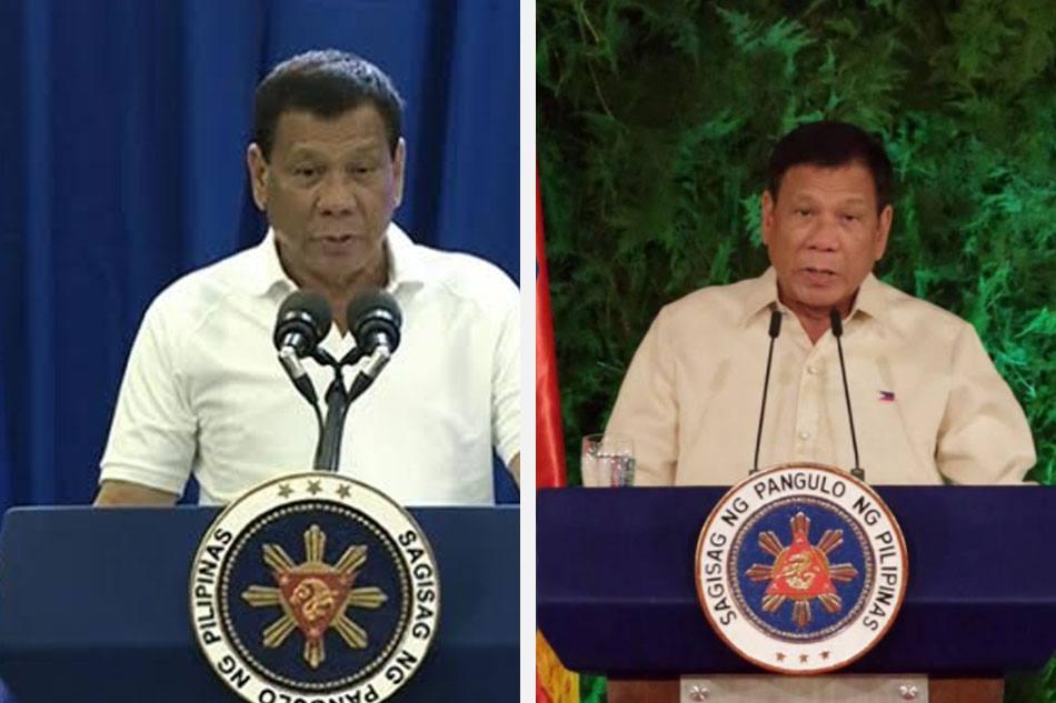 Presidential seal upside down during Duterte&#39;s Davao speech 1
