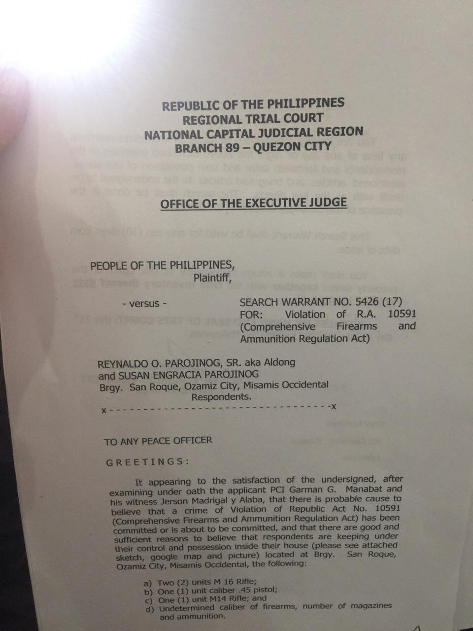 court trial script philippines