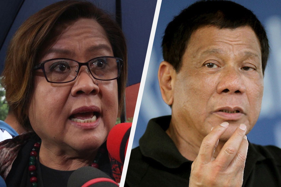 De Lima tells Duterte to &#39;enter showbiz&#39; instead of eyeing VP post 1