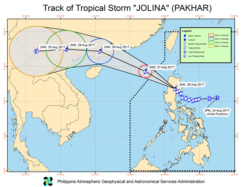 'Jolina' whips north Luzon; cyclone warning signals up in 17 areas ...