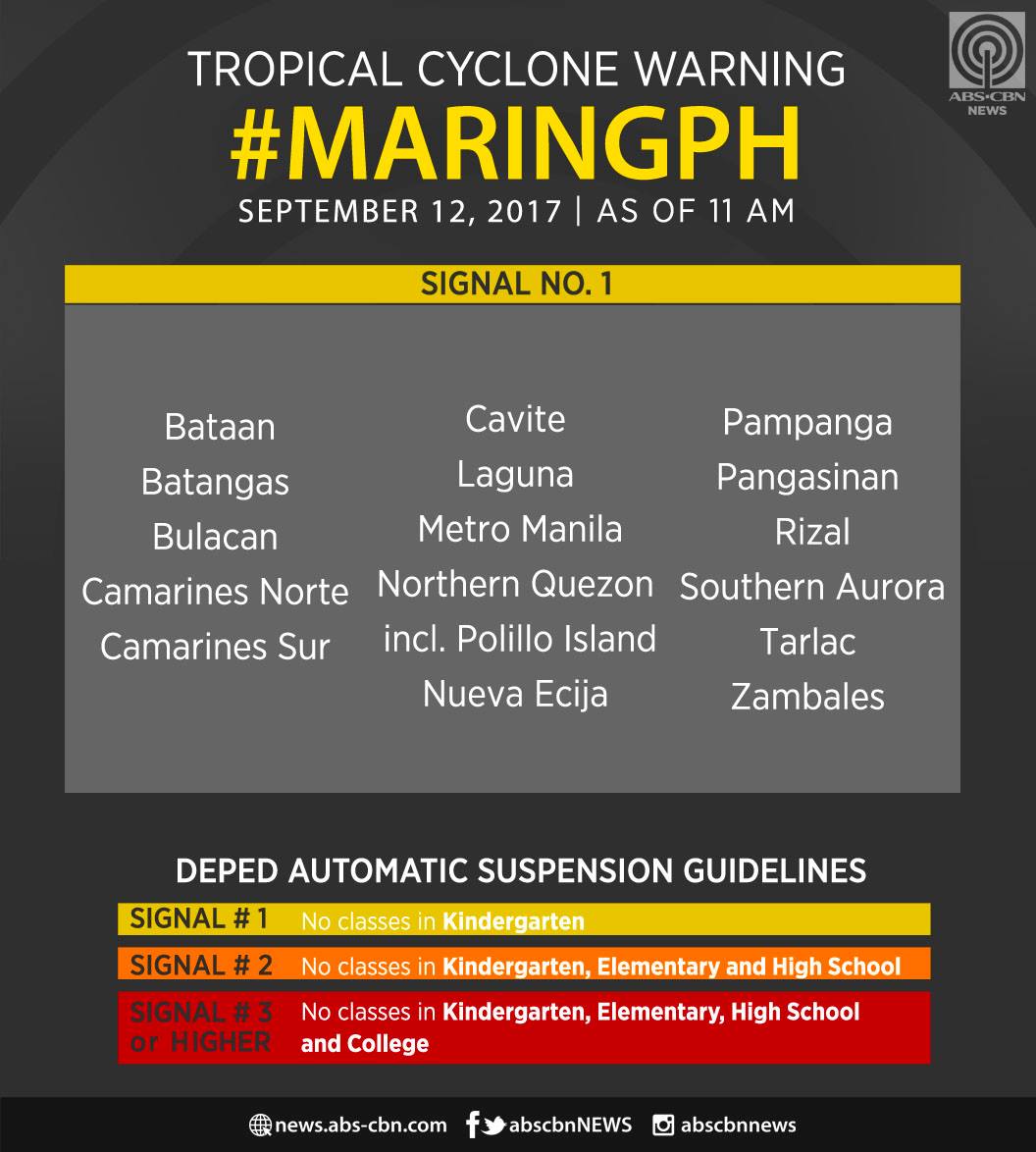 &#39;Maring&#39; makes landfall in Quezon, threatens Metro Manila 3