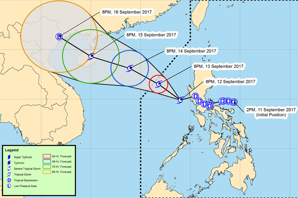 'Maring' strengthens into tropical storm; 2 areas under signal no.1 ...