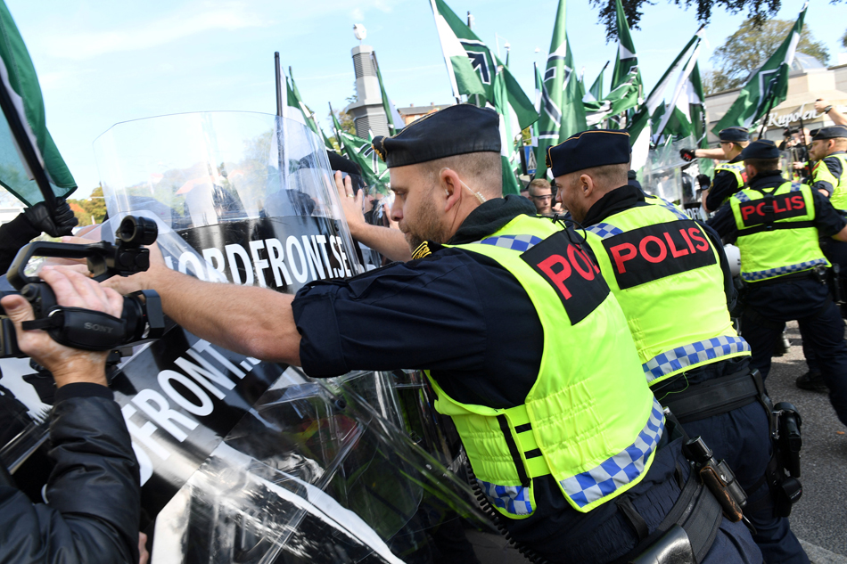 Neo-Nazi Yom Kippur March Turns Violent In Sweden Neo-Nazi Yom Kippur March Turns Violent In Sweden