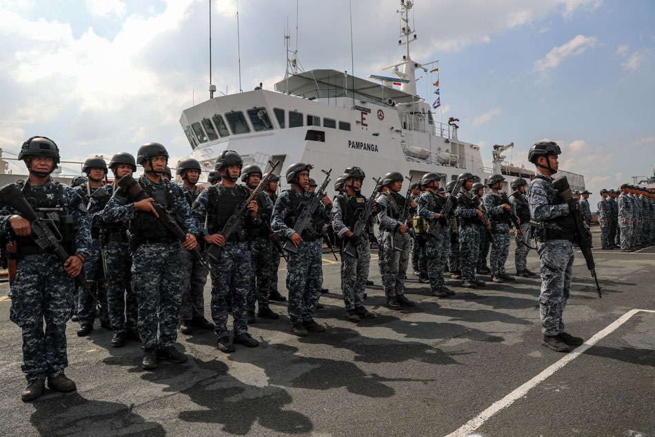 Members of the Philippine Coast Guard (PCG) at their headquarters in Manila. Jonathan Cellona, ABS-CBN News/file