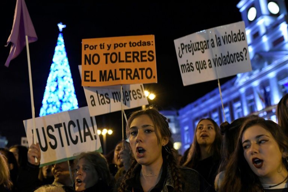 Thousands in Madrid protest violence against women 1