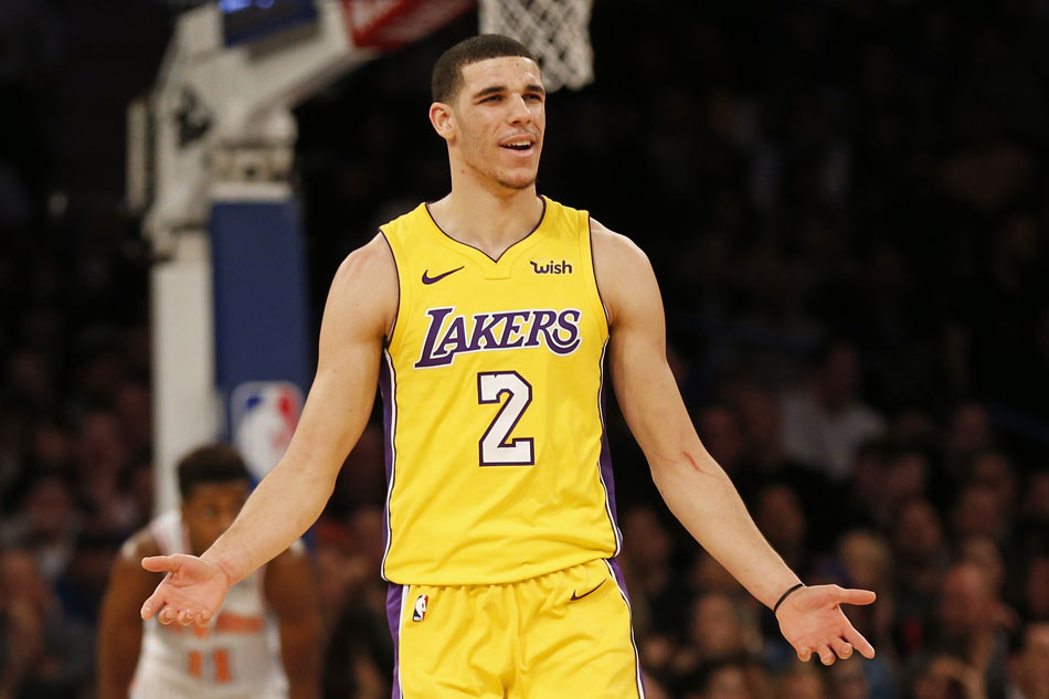 Image result for Lakers' Lonzo Ball surveys his new child on the piece season